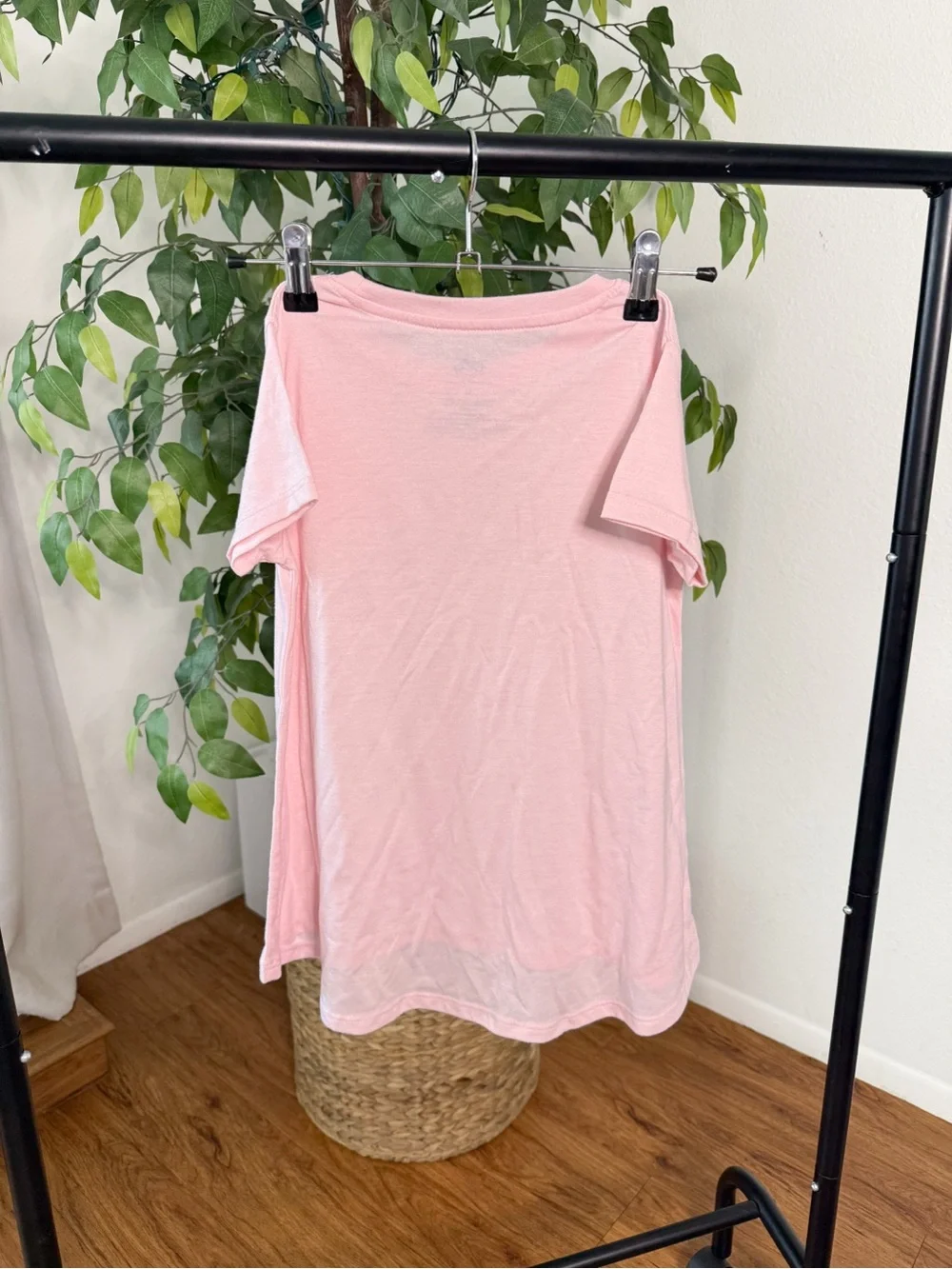 DISNEY “Best Day Ever” Tee Kids Size M Pink Princess Shirt